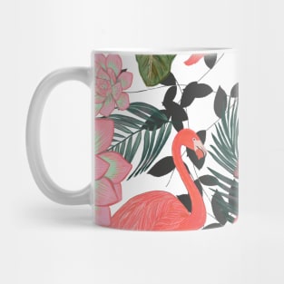 Flamingo with lotus Mug